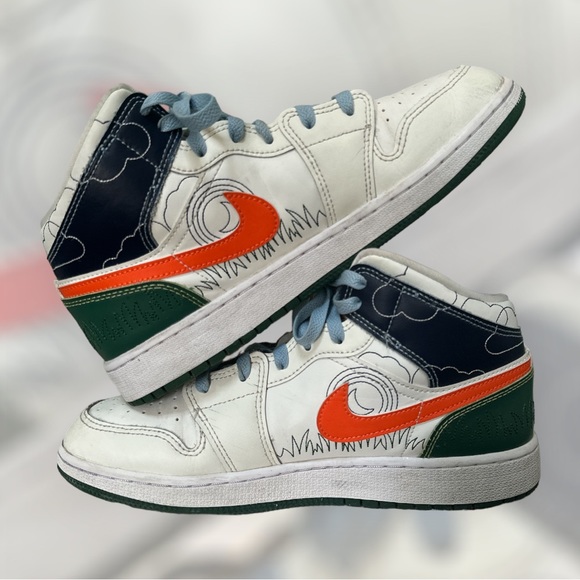 GUC Jordan 1 Mid SE Stitch size 7Y - Picture 4 of 8